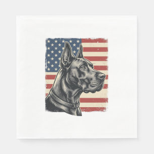 Serviette En Papier Conception de vecteur de drapeau patriotique Great