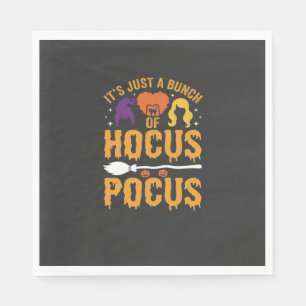Serviette En Papier Conception de vecteur de sorcière de Hocus Pocus H