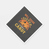 Serviette En Papier Conception d'échange de sœur de Candy Halloween_1 (Coin)