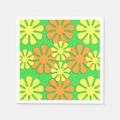 Serviette En Papier Conception des fleurs (Devant)