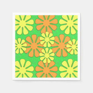 Serviette En Papier Conception des fleurs