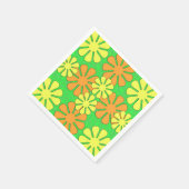 Serviette En Papier Conception des fleurs (Coin)