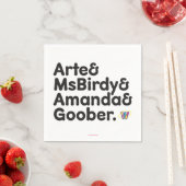 Serviette En Papier Conception des noms Webkinz (En situation)