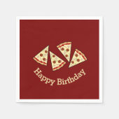 Serviette En Papier Conception des tranches de pizza (Devant)