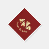 Serviette En Papier Conception des tranches de pizza (Coin)