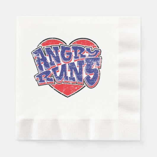 Serviette En Papier Conception des ventilateurs Angry Runs v2 (Devant)