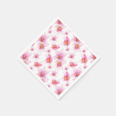 Serviette En Papier Conception d'orchidées à l'aquarelle 15 (Coin)