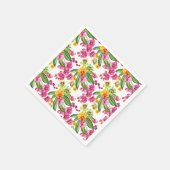 Serviette En Papier Conception d'orchidées à l'aquarelle 18 (Coin)