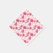 Serviette En Papier Conception d'orchidées à l'aquarelle 2 (Coin)