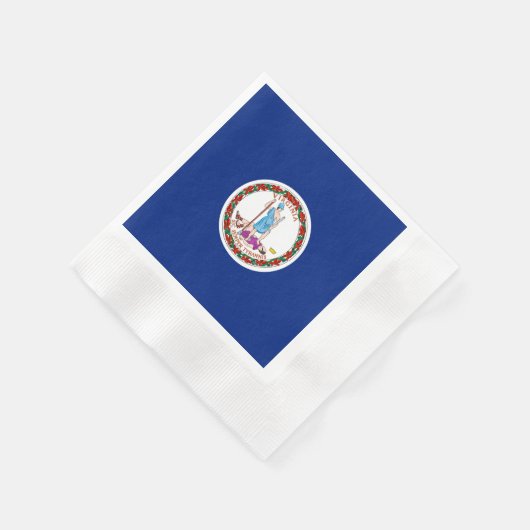 Serviette En Papier Conception du drapeau de l'État de Virginie (Coin)