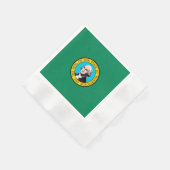 Serviette En Papier Conception du drapeau de l'État de Washington (Coin)