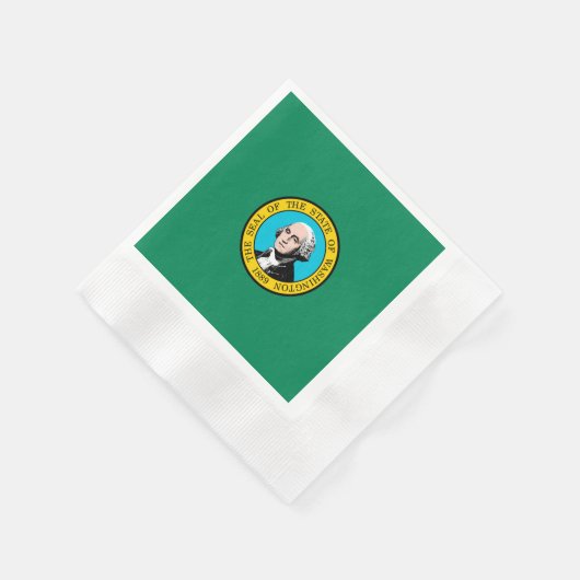 Serviette En Papier Conception du drapeau de l'État de Washington (Coin)