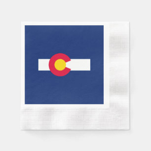 Serviette En Papier Conception du drapeau de l'État du Colorado