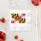 Serviette En Papier Conception du drapeau de l'État du Maryland (En situation)