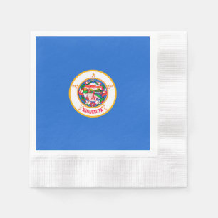Serviette En Papier Conception du drapeau de l'État du Minnesota