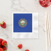 Serviette En Papier Conception du drapeau d'état du New Hampshire (En situation)