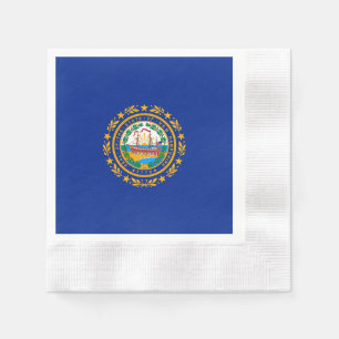 Serviette En Papier Conception du drapeau d'état du New Hampshire
