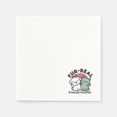 Serviette En Papier Conception "Fur-Real Friends Forever" (Devant)