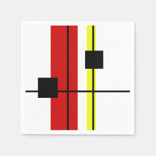 Serviette En Papier Conception géométrique