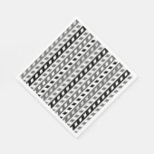 Serviette En Papier Conception géométrique, gris, noir, blanc, (Coin)