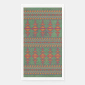 Serviette En Papier Conception géométrique verte Sagebrush Sud-Ouest (Devant)