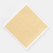 Serviette En Papier Conception Graphique De Points Inégaux Jaune Clair (Coin)