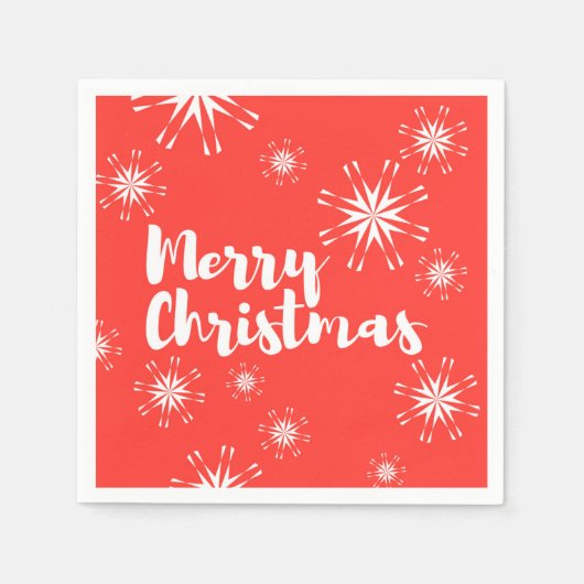 Serviette En Papier Conception joyeuse et ludique de Joyeux Noël (Devant)