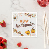 Serviette En Papier Conception Joyeux Halloween (En situation)