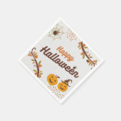Serviette En Papier Conception Joyeux Halloween (Coin)