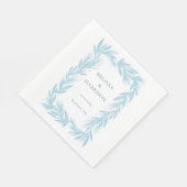 Serviette En Papier Conception Mariage de la couronne d'hiver (Coin)