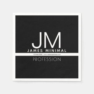 Serviette En Papier Conception minimaliste professionnelle moderne   N