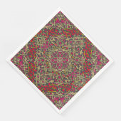 Serviette En Papier Conception Motif De Tapis Oriental, Traditionnelle (Coin)