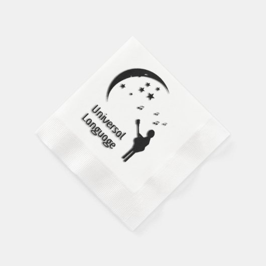 Serviette En Papier Conception musicale universelle (Coin)
