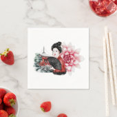 Serviette En Papier Conception Okinawa Series 36 (En situation)