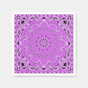 Serviette En Papier Conception orientale violette