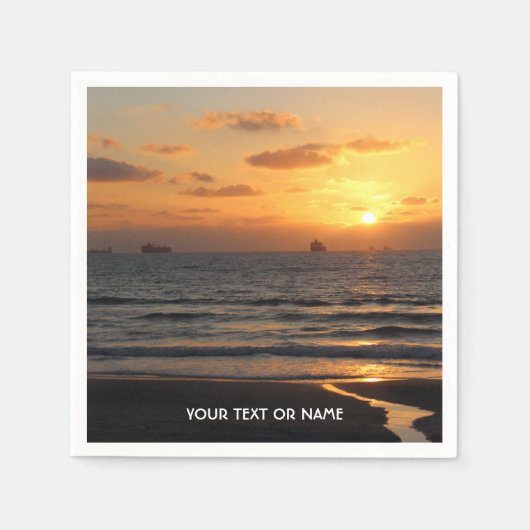Serviette En Papier Conception Personnalisée Avec Votre Propre Photo E (Devant)