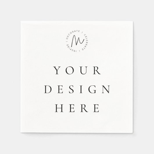 Serviette En Papier Conception personnalisée de l'impression de servie (Devant)