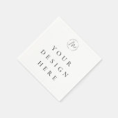 Serviette En Papier Conception personnalisée de l'impression de servie (Coin)