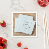 Serviette En Papier Conception personnalisée de l'impression de servie (En situation)