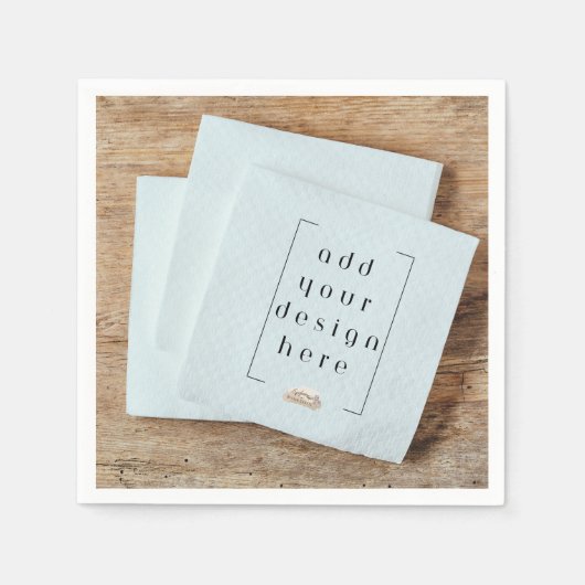 Serviette En Papier Conception personnalisée de l'impression de servie (Devant)