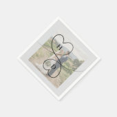 Serviette En Papier Conception simple (Coin)