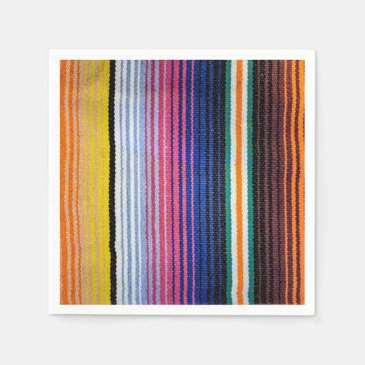 Serviette En Papier Conception traditionnelle mexicaine Fiesta (Devant)