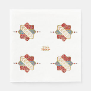 Serviette En Papier Conception turque élégante Eid Mubarak 