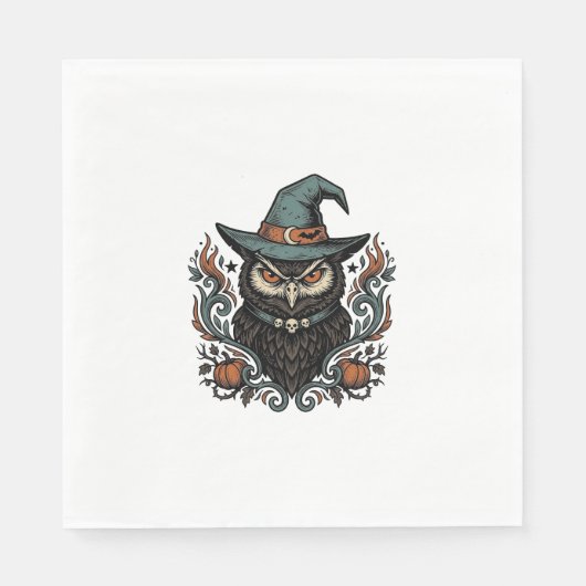 Serviette En Papier Conception vectorielle de chapeau de sorcière de h (Devant)