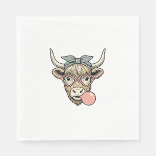 Serviette En Papier Conception vectorielle vintage de bubble gum de va