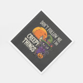 Serviette En Papier Conceptions de chat de sorcière d'Halloween de cho (Coin)
