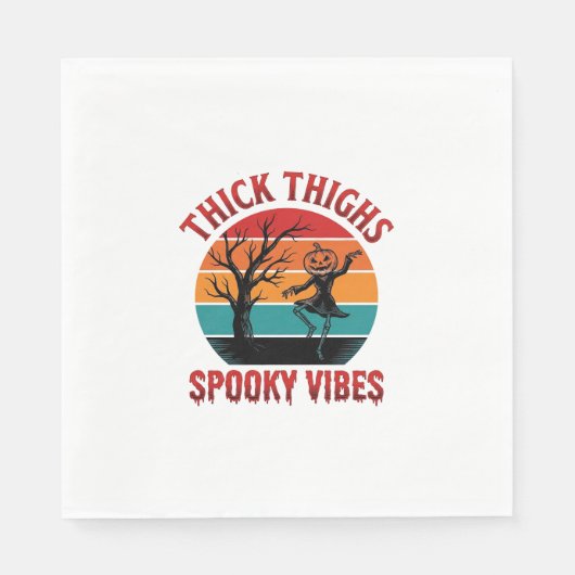 Serviette En Papier Conceptions de chemise Halloween Thick Thighs Spoo (Devant)