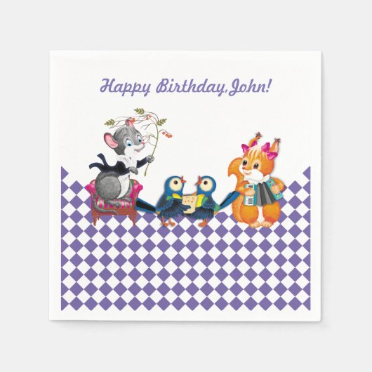 Serviette En Papier concert (Devant)