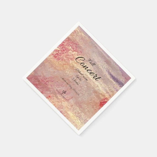 Serviette En Papier Concert d'automne de l'école I Personnalisé (Coin)