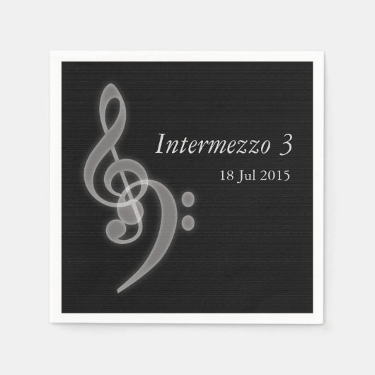 Serviette En Papier Concert sur mesure (Devant)